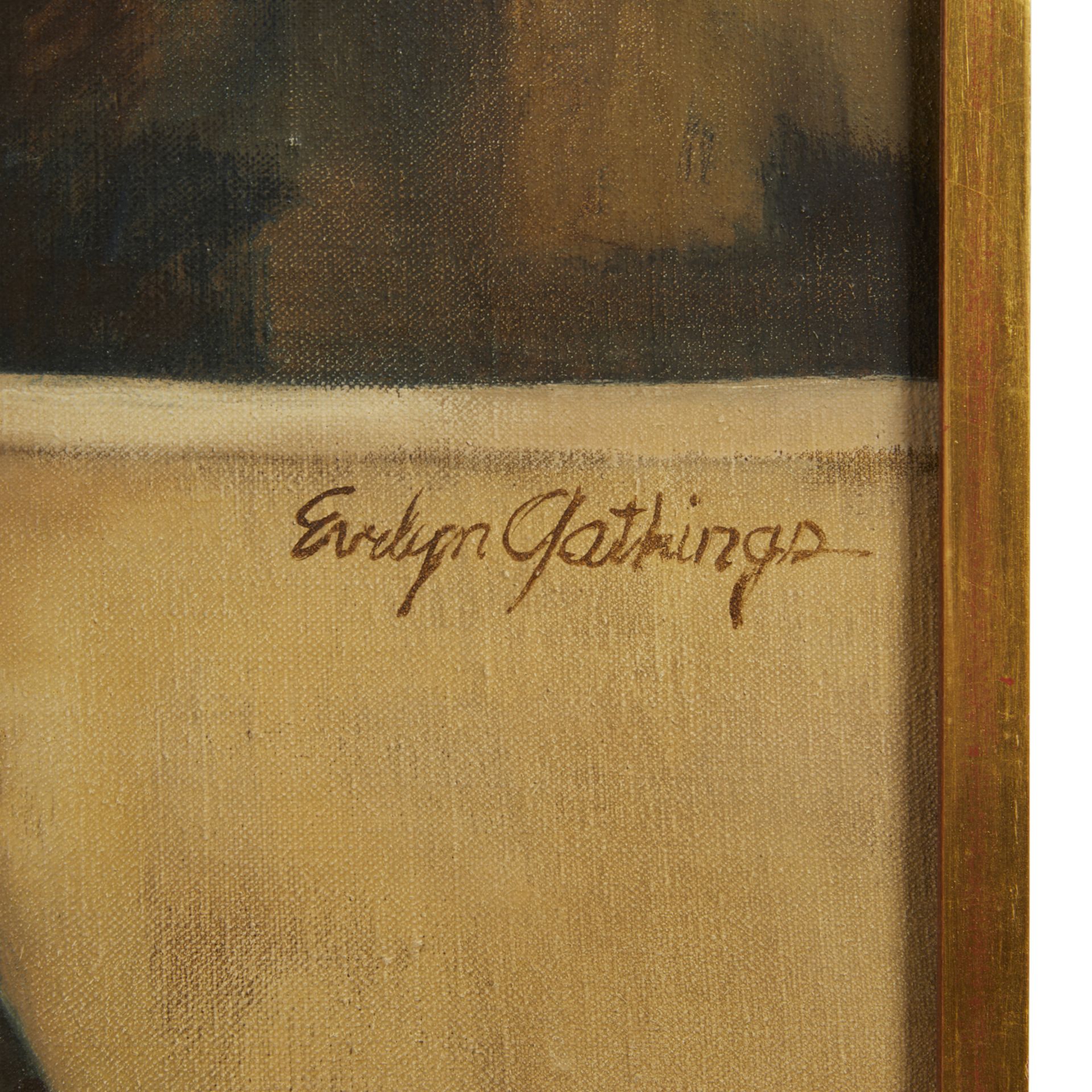Evelyn Gathings Child with Borzoi Painting - Bild 2 aus 8
