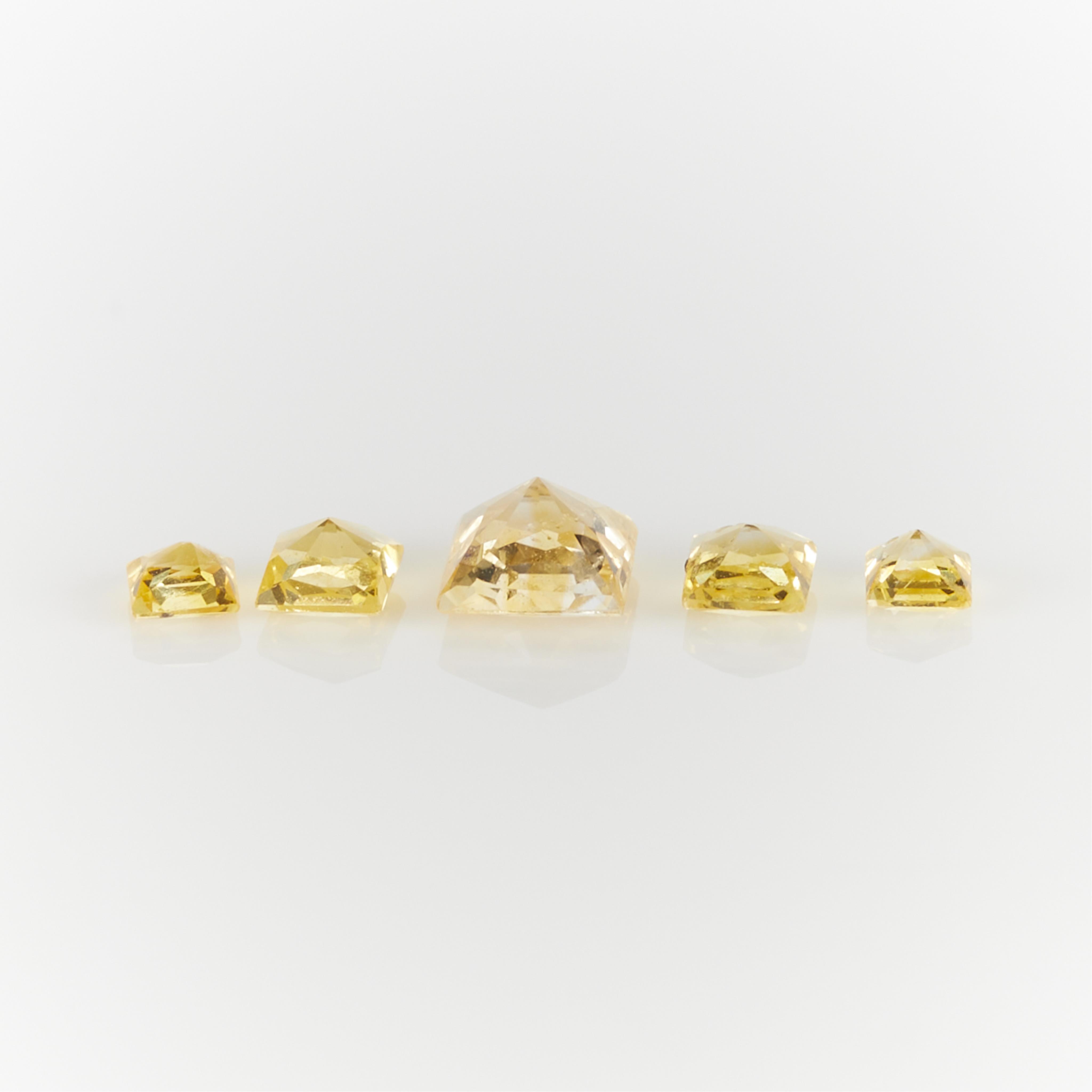 Group 0.65 Ctw Yellow Sapphires - Image 2 of 2