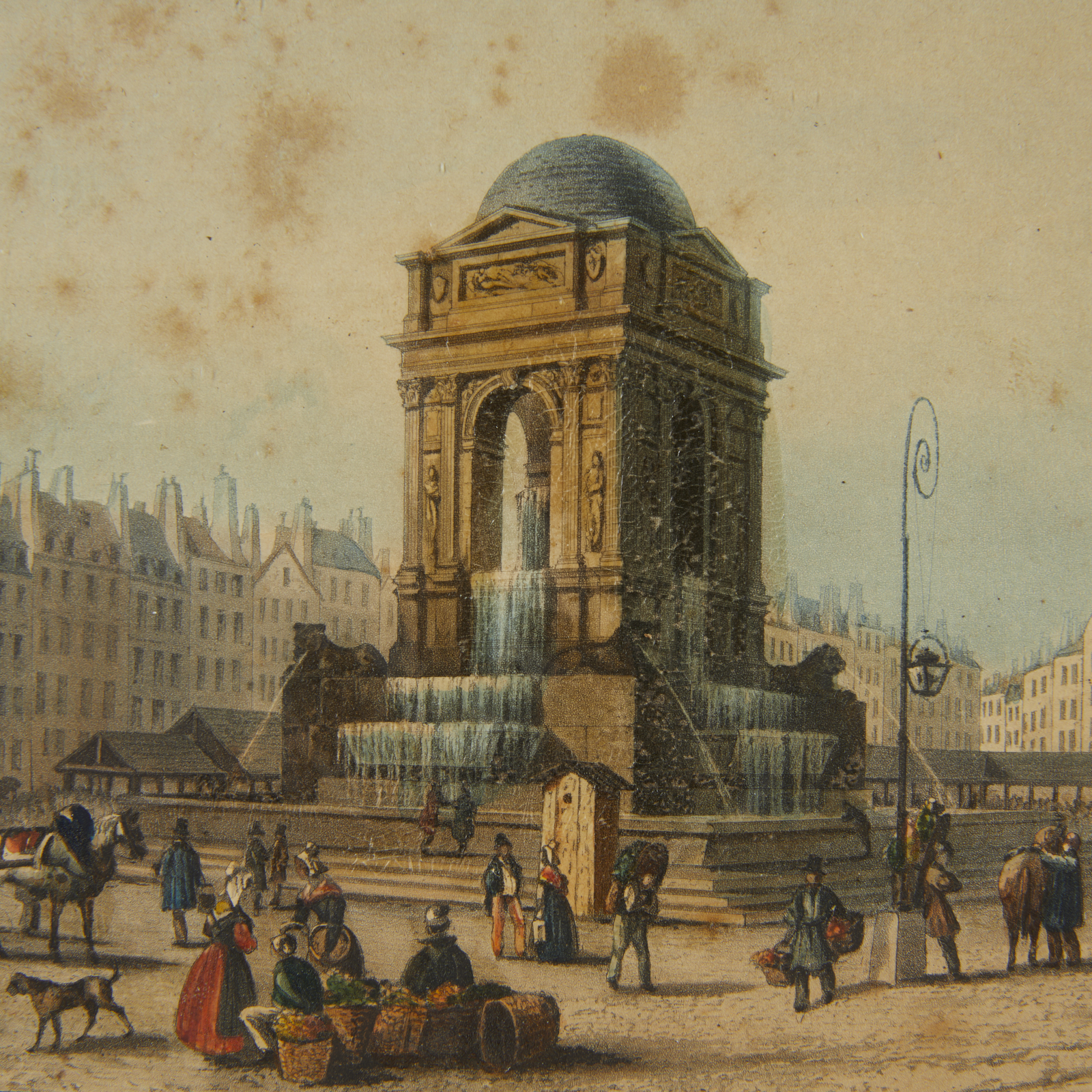 Martens "Fontaine des Innocents" Paris 1832 Print - Image 2 of 6