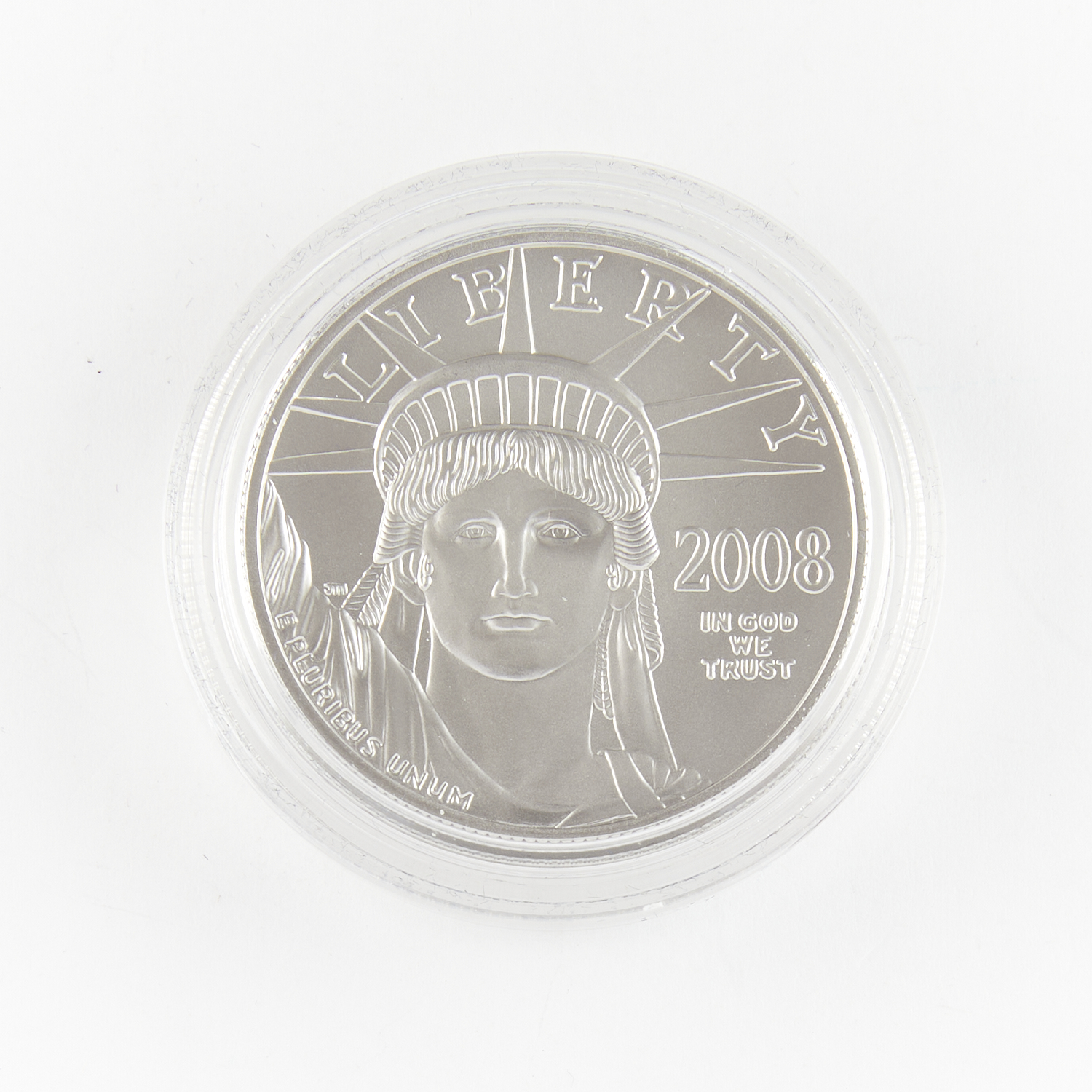 2008 $100 1 oz. Platinum Statue of Liberty Proof Coin - Image 2 of 3