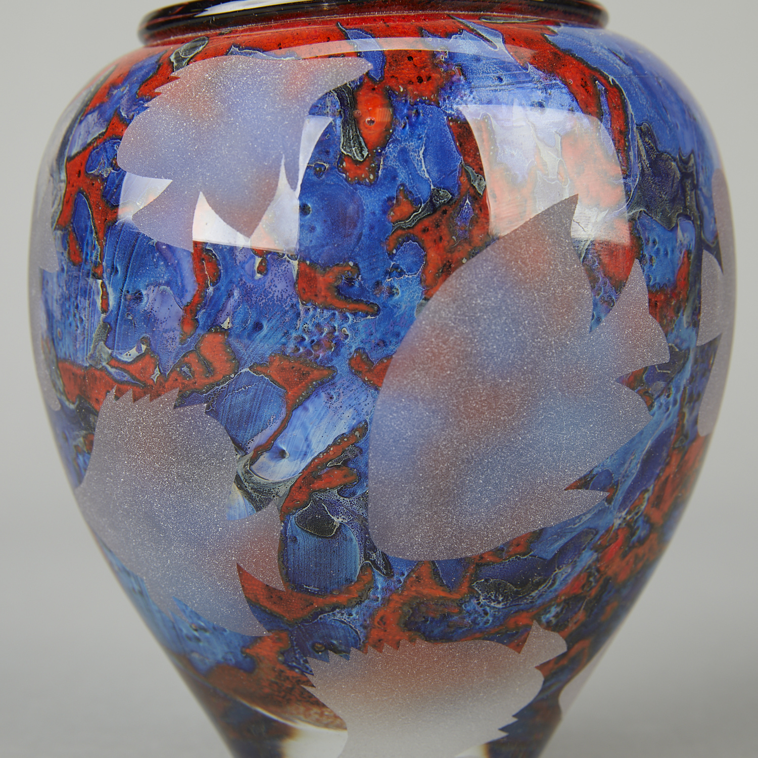 Jean-Claude Novaro Glass Vase w/ Fish - Image 8 of 9