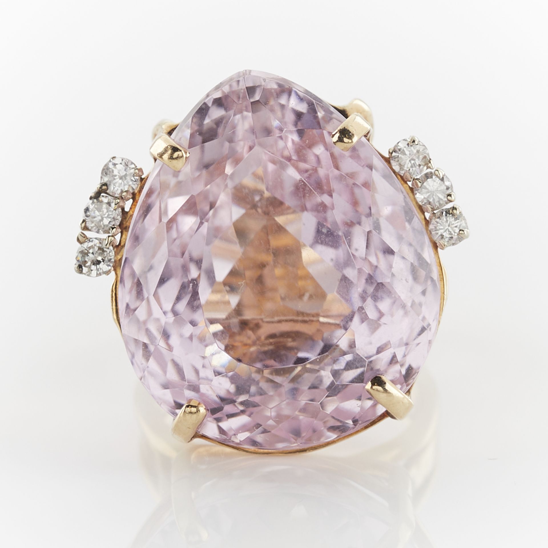 14k Yellow Gold & Kunzite Cocktail Ring - Image 10 of 11