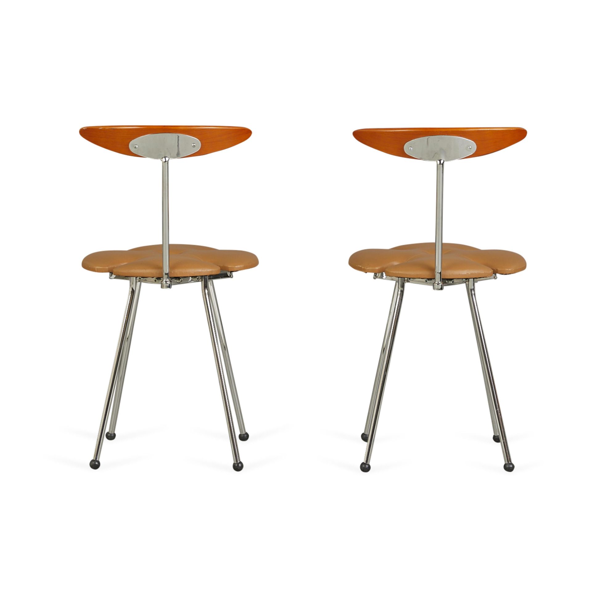 Pair Italian Effezeta "Clover" Chairs ca. 1970s - Image 6 of 15