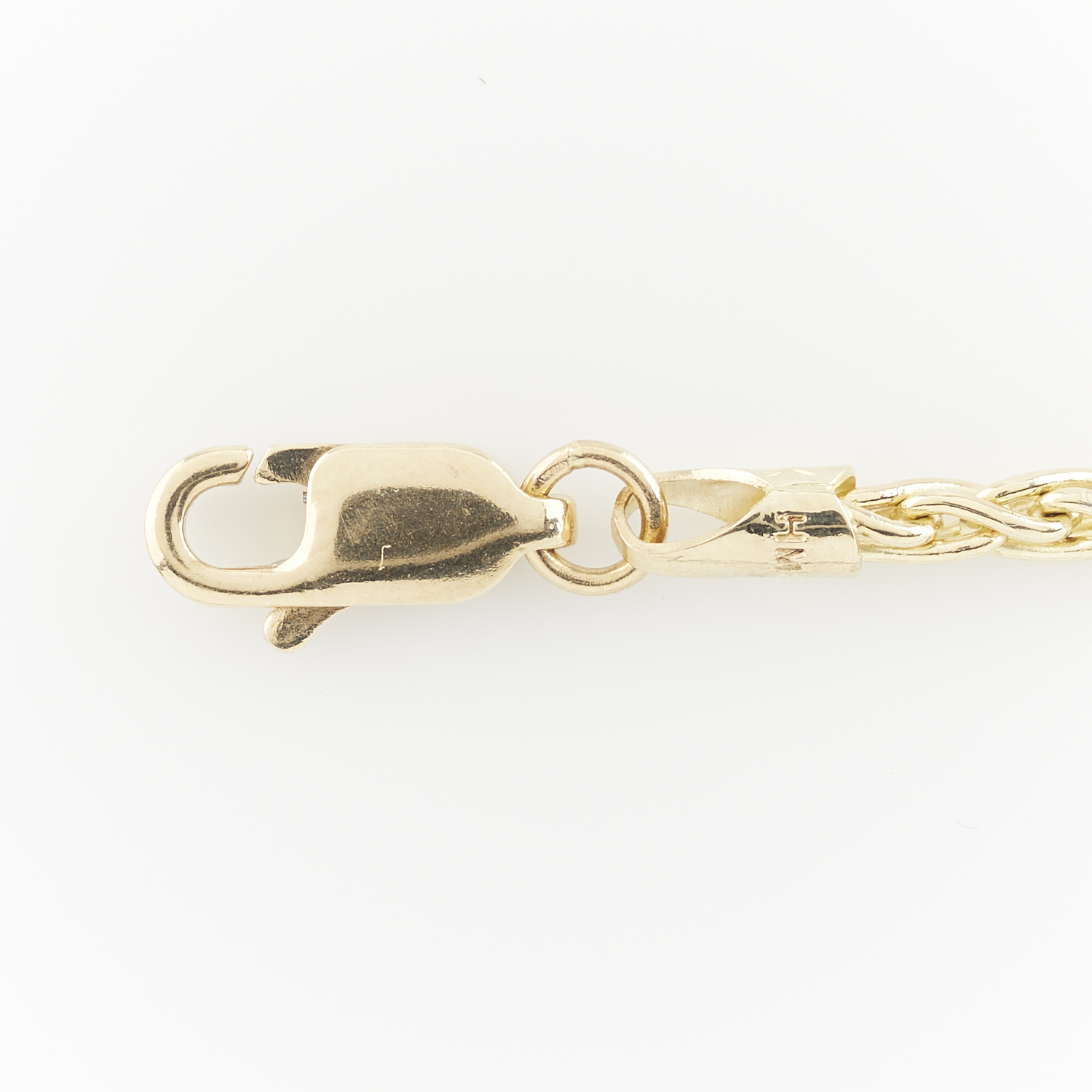 14k Yellow Gold Rolled Wheat Chain - Image 6 of 8