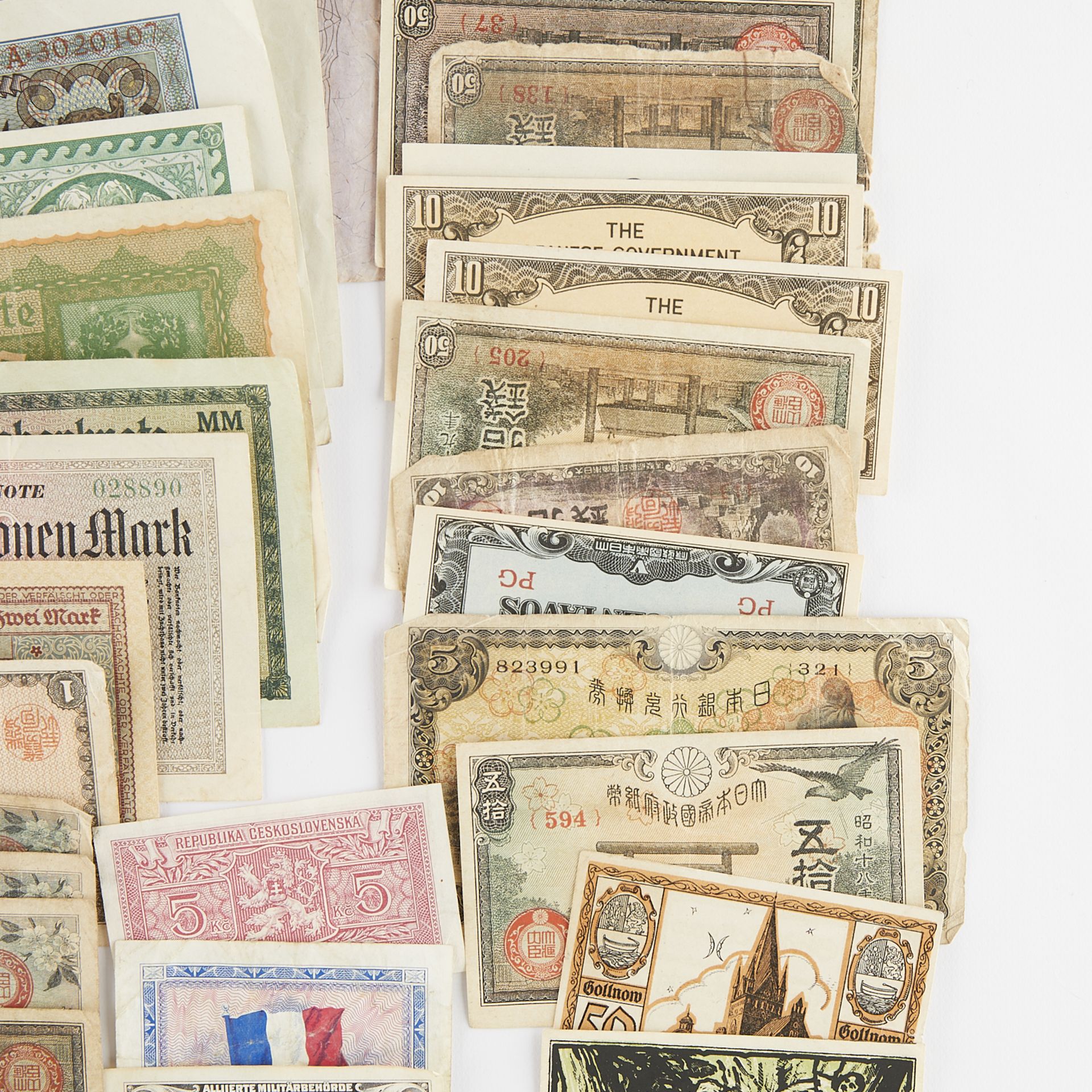 Large Group of Mixed Foreign Currency - Bild 7 aus 12