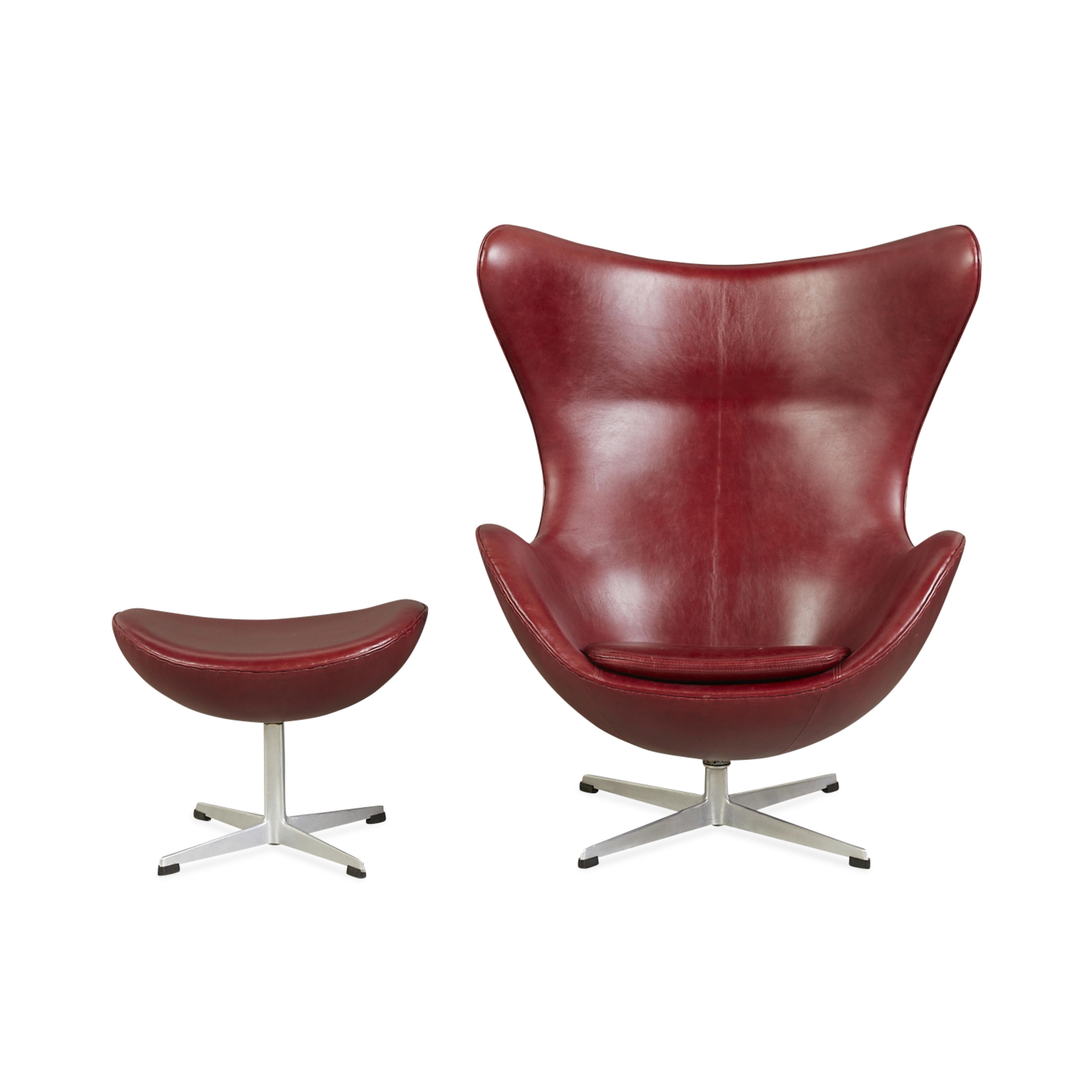 Arne Jacobsen for Hansen Leather Egg Chair 1964 - Image 4 of 17