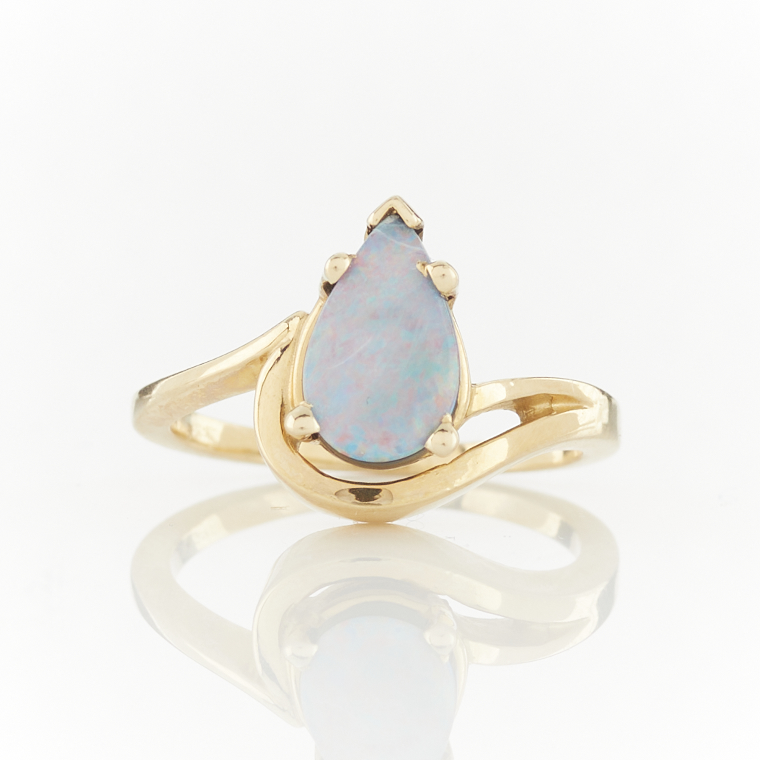 14k Yellow Gold Opal Ring - Image 4 of 11
