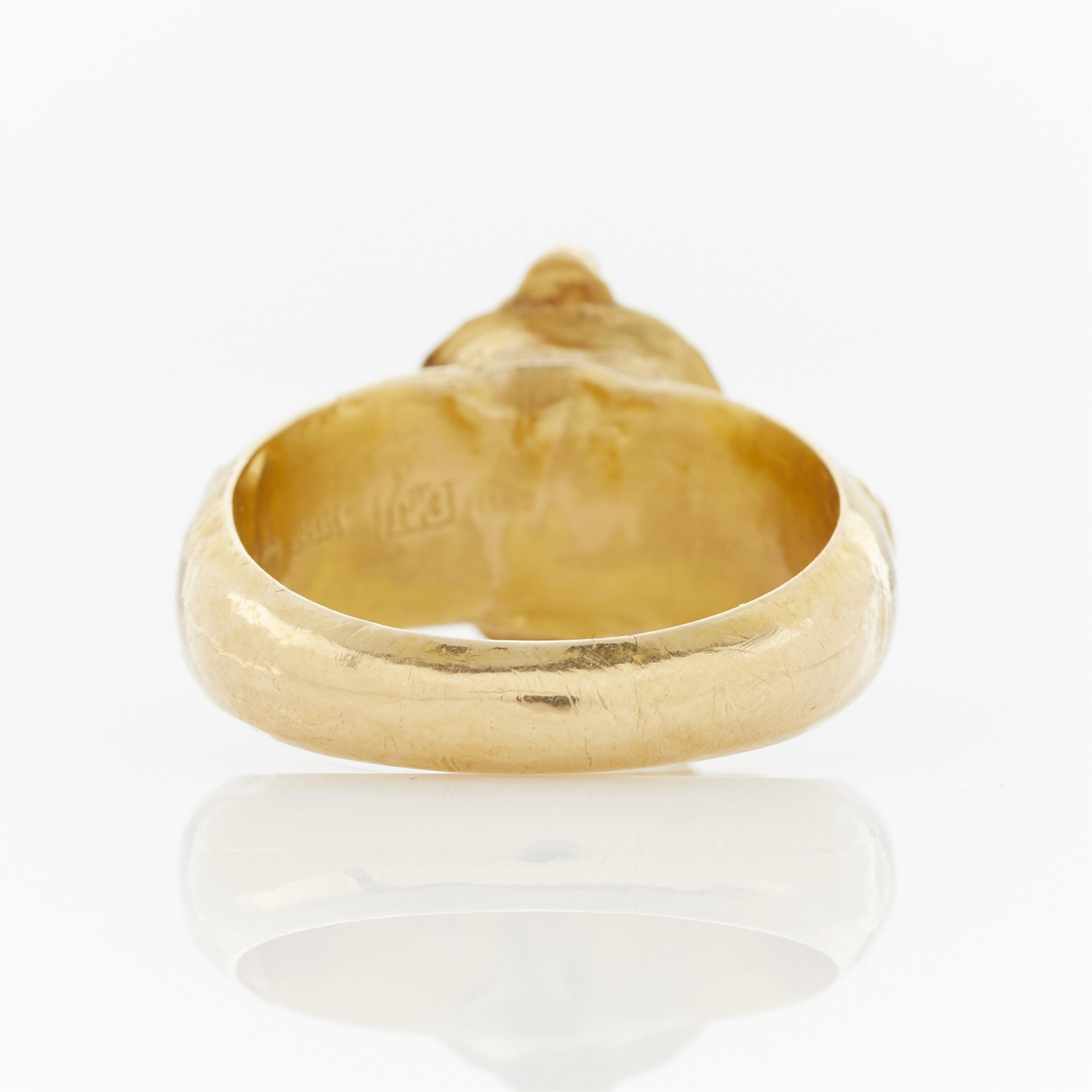 18K Gold Finnish Men's Ring 1876 - Image 6 of 11