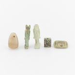 Group of 5 Small Egyptian Figures