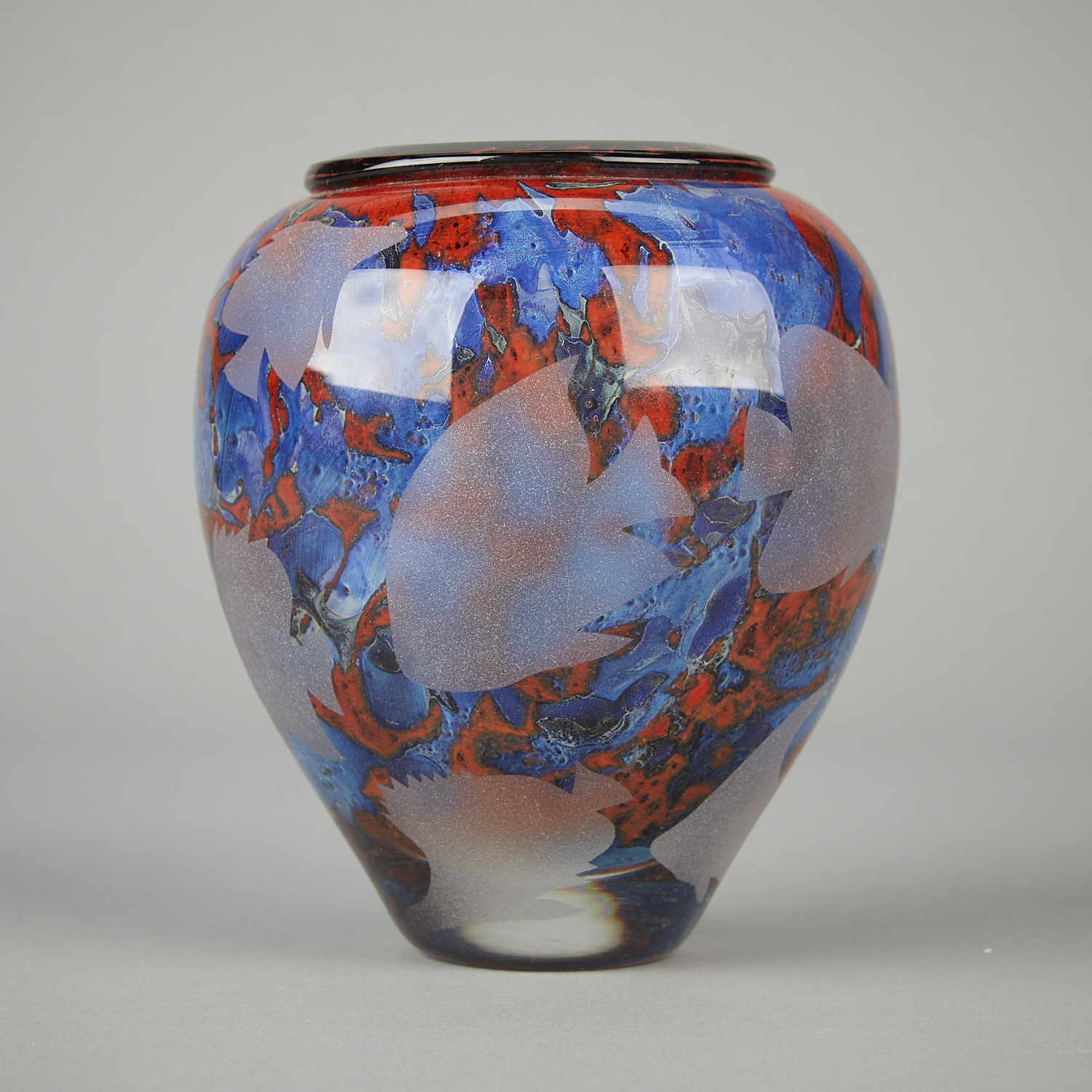 Jean-Claude Novaro Glass Vase w/ Fish - Image 3 of 9