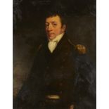 19th c. Continental Officer Portrait Painting