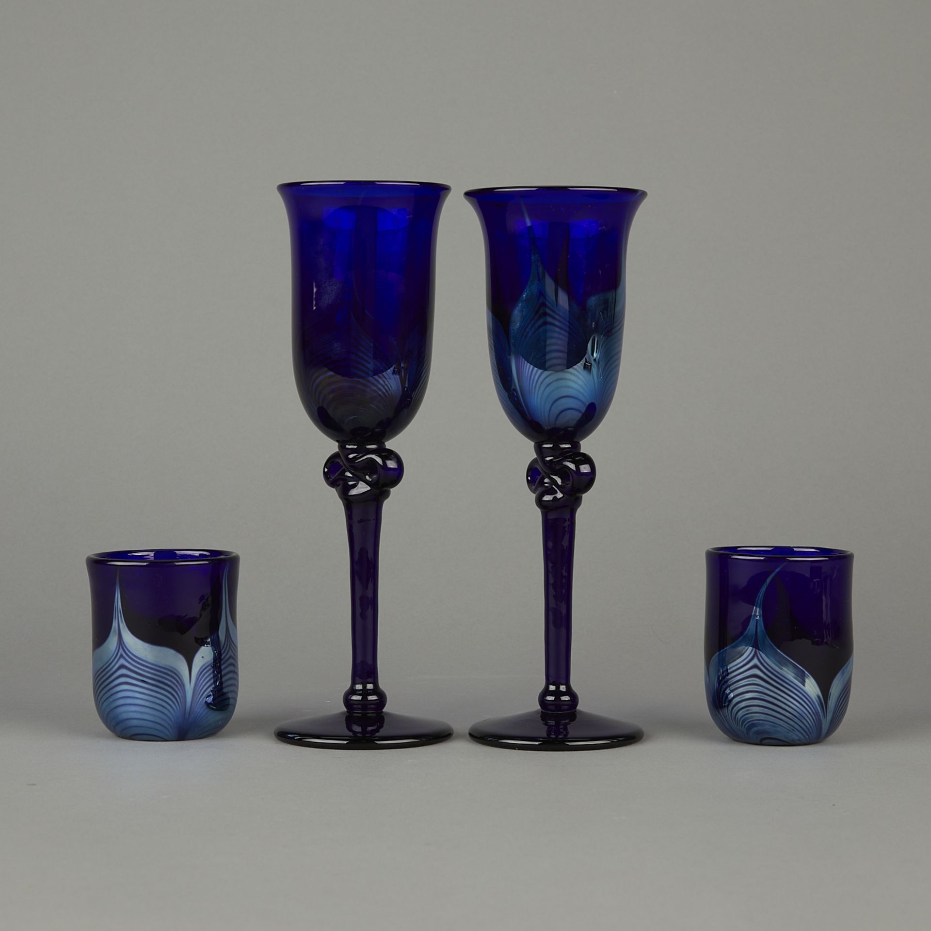 4 Roland R. Correia Studio Art Glasses - Image 5 of 14