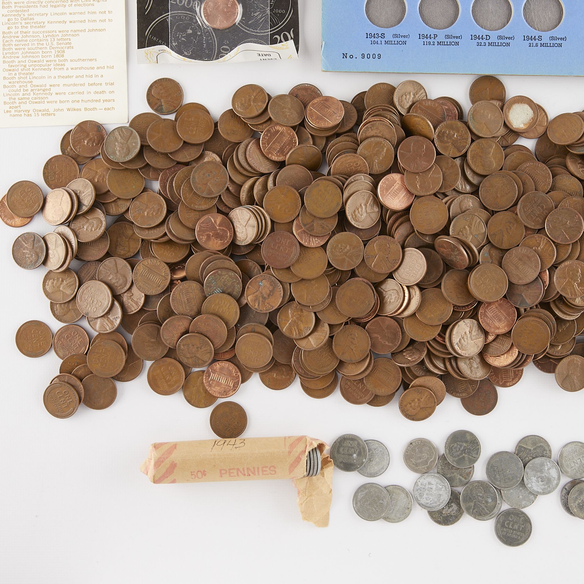 Large Group of American Coins & Early Pennies - Bild 3 aus 6