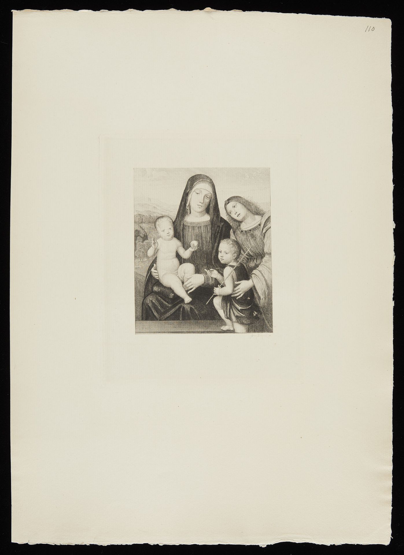 Gery-Bichard "Holy Family" Etching aft. Francia - Image 3 of 6