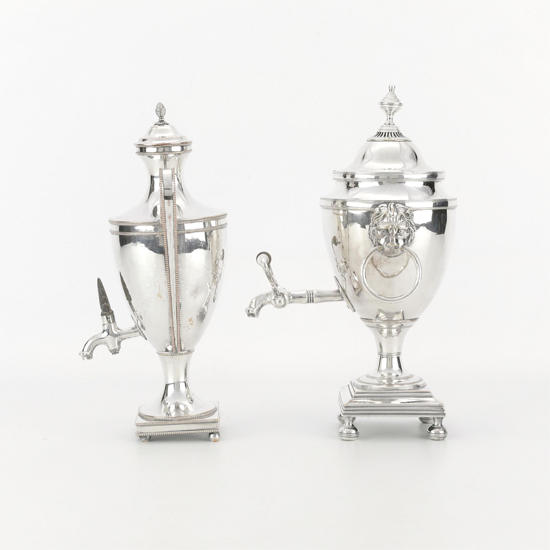 2 Sheffield Style Silver Plate Tea Urns - Image 3 of 14