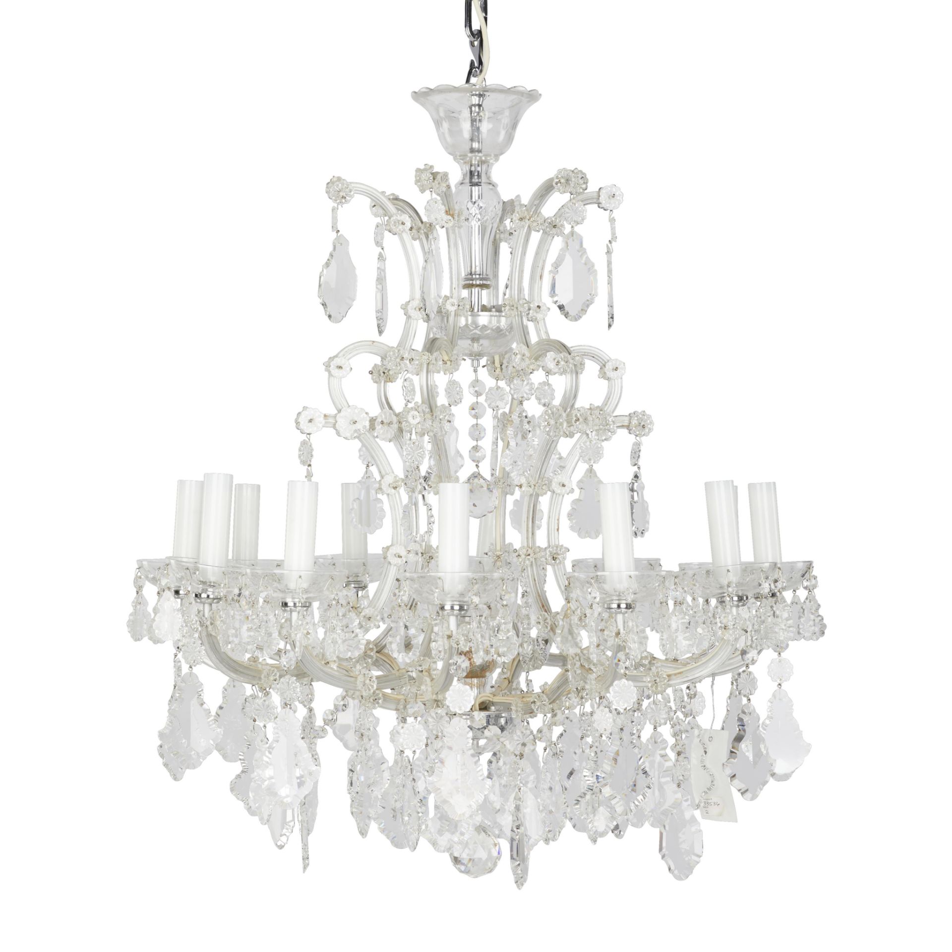 Maria Theresa Style Cut Crystal Chandelier - Bild 4 aus 17