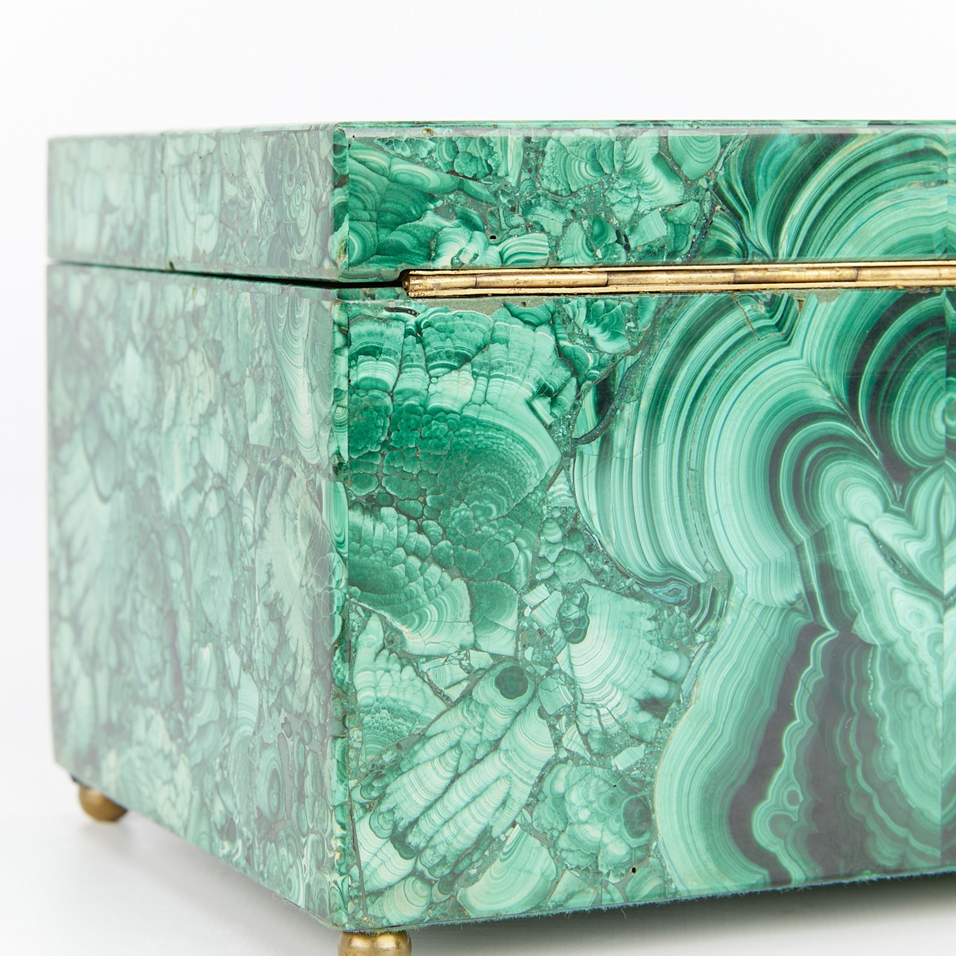 Russian Malachite and Gilt Metal Box - Bild 12 aus 12