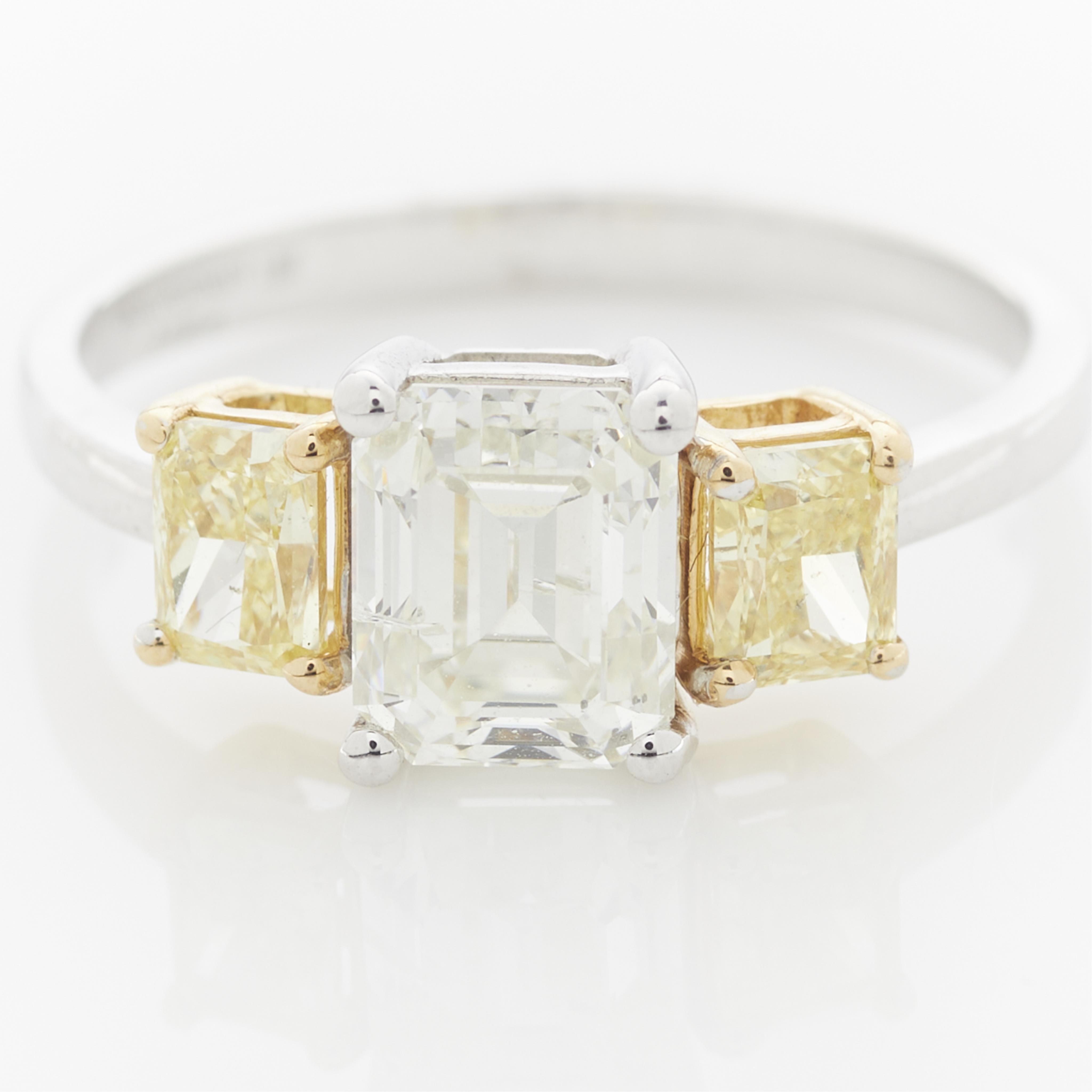 Oscar Friedman 18k Gold Diamond Ring - Image 3 of 11