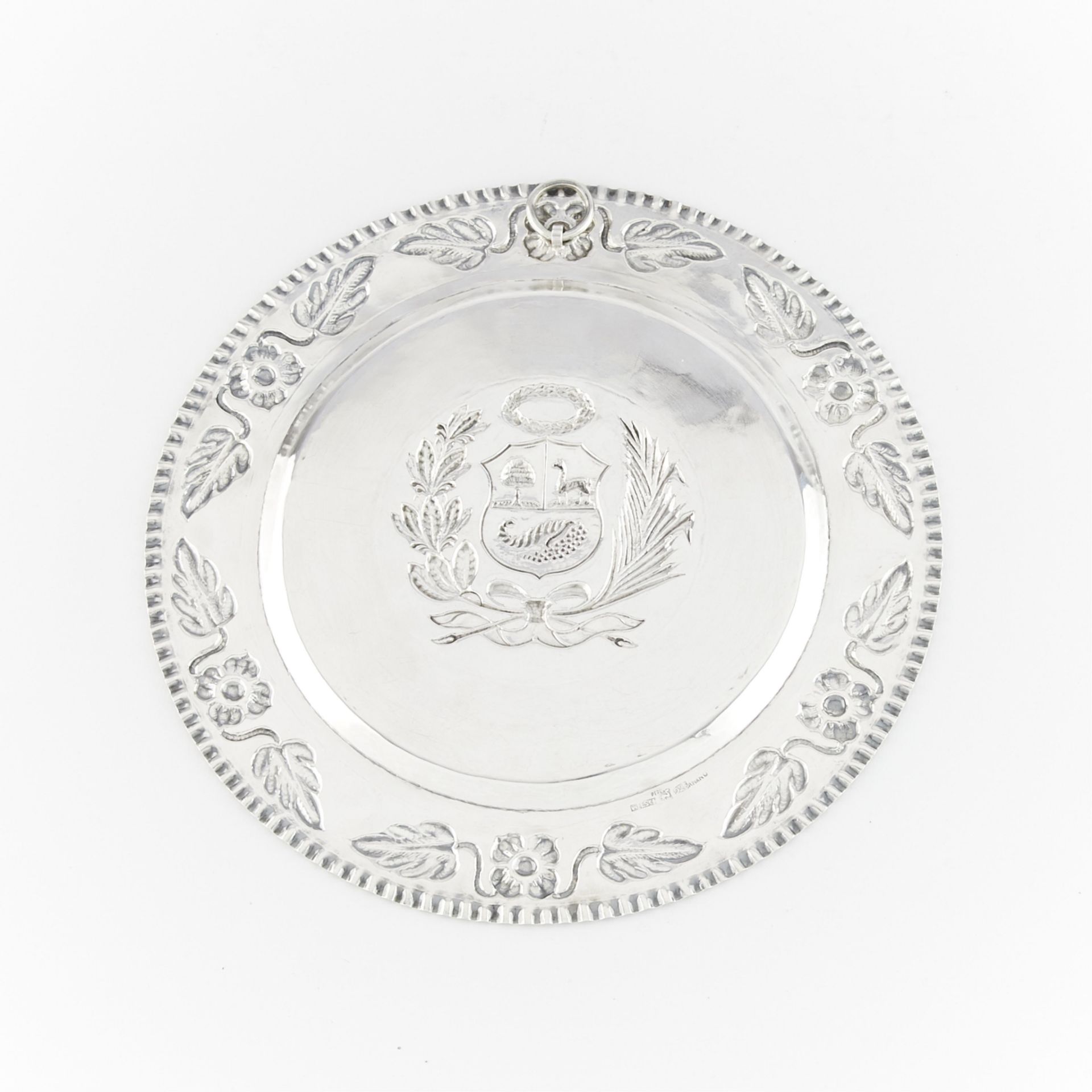 Welsch Amano Peruvian Sterling Plate 10.72 ozt - Bild 3 aus 6