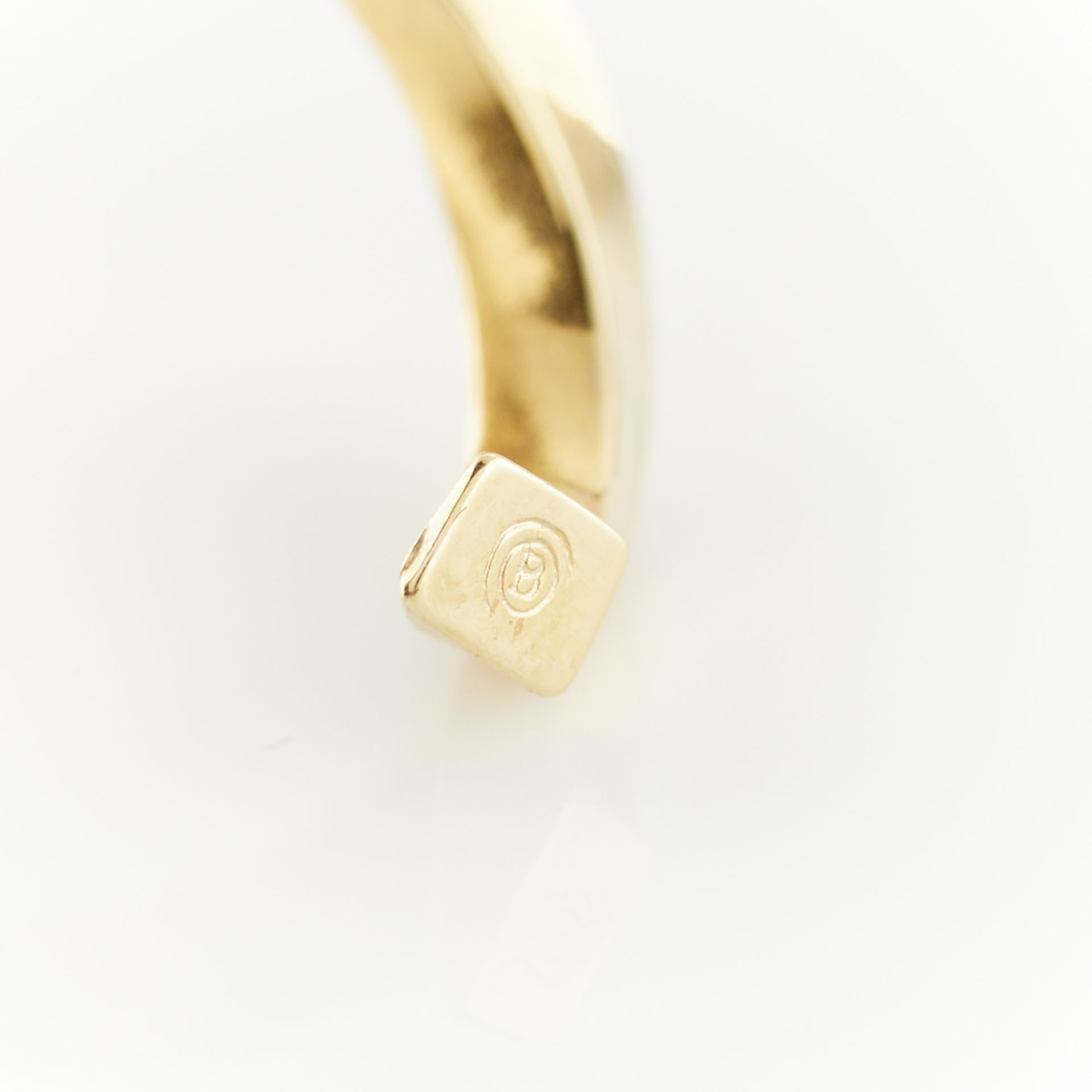 Italian 14k Yellow Gold Spiral Statement Earrings - Bild 7 aus 8