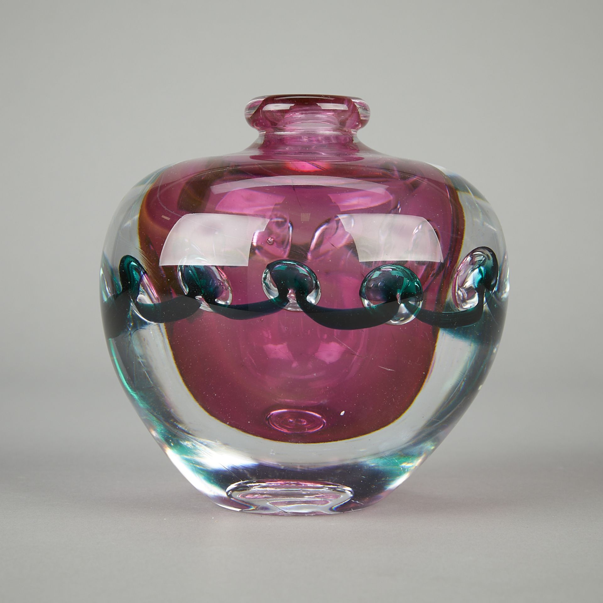 Jean-Claude Novaro Handblown Glass Vase 2000 - Image 4 of 8