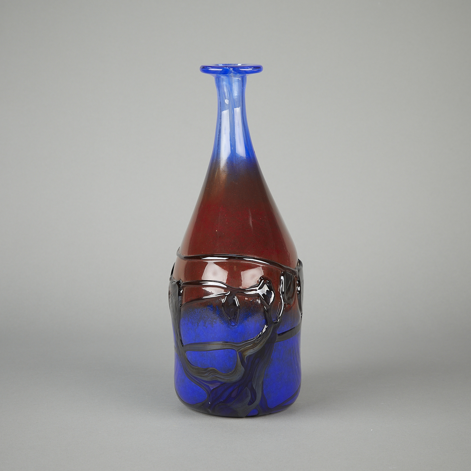 Jean-Claude Novaro Handblown Tall Glass Vase - Image 3 of 11
