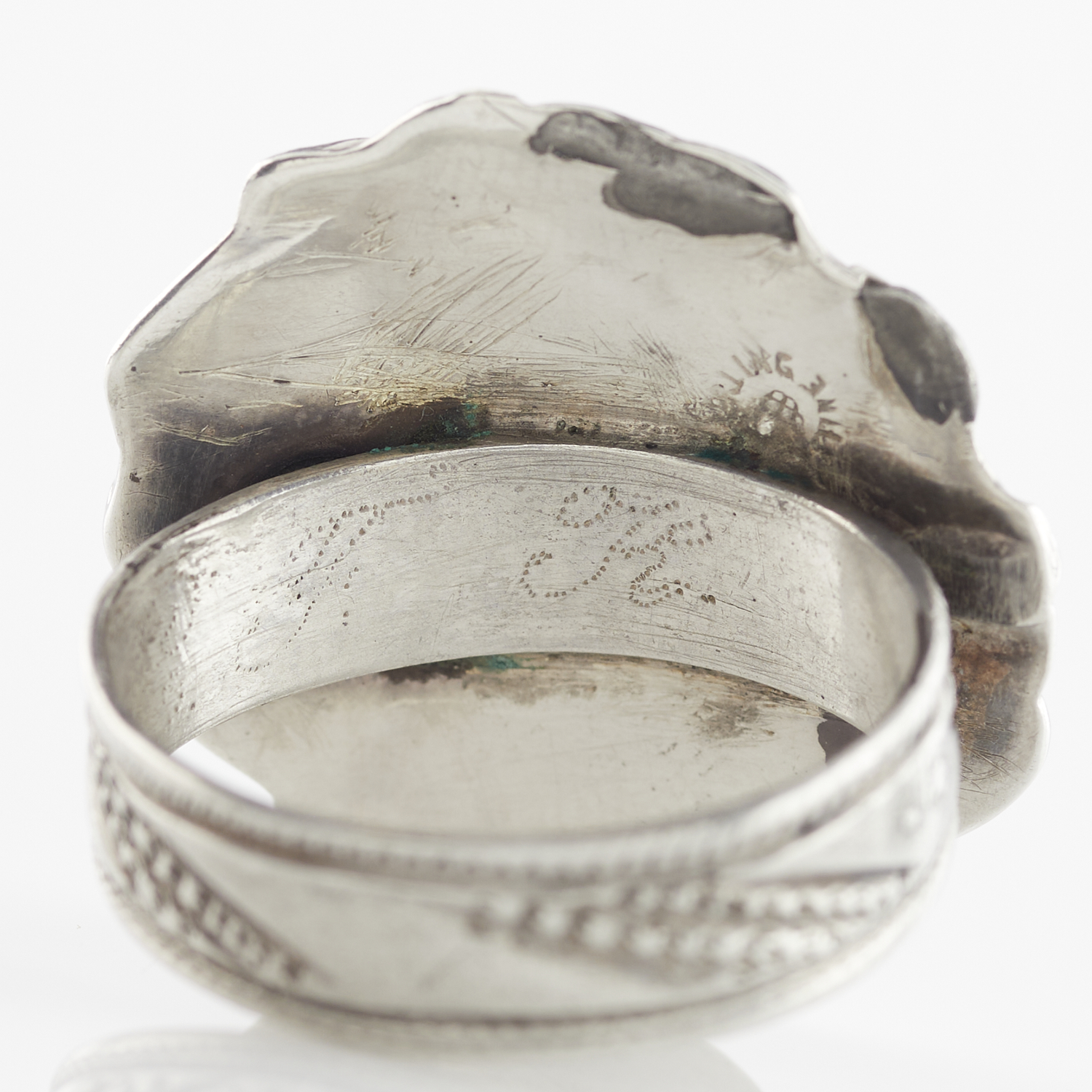 Sterling Silver Art Nouveau Medallion Ring - Image 9 of 13