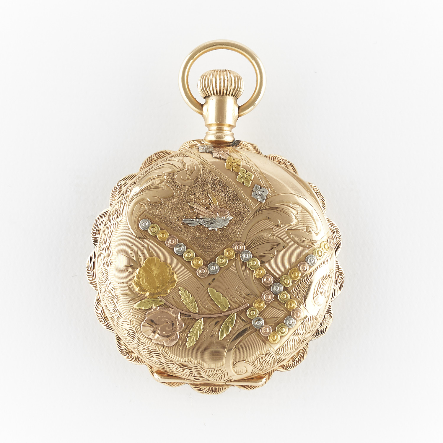 Waltham 14K Hunter Pocket Watch w/ Multi Gold - Image 3 of 6