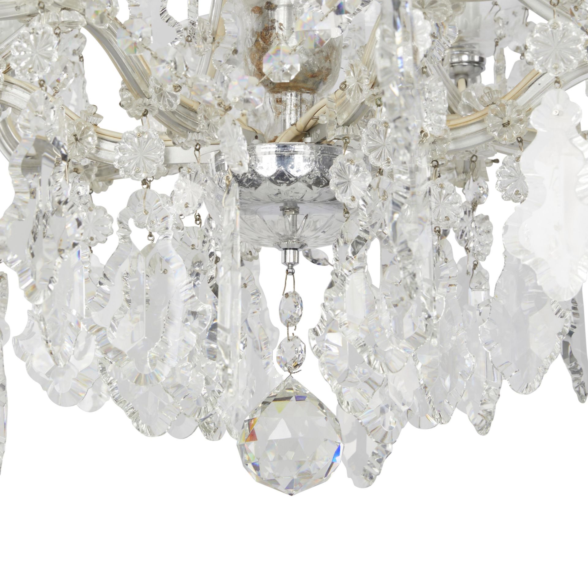 Maria Theresa Style Cut Crystal Chandelier - Bild 10 aus 17