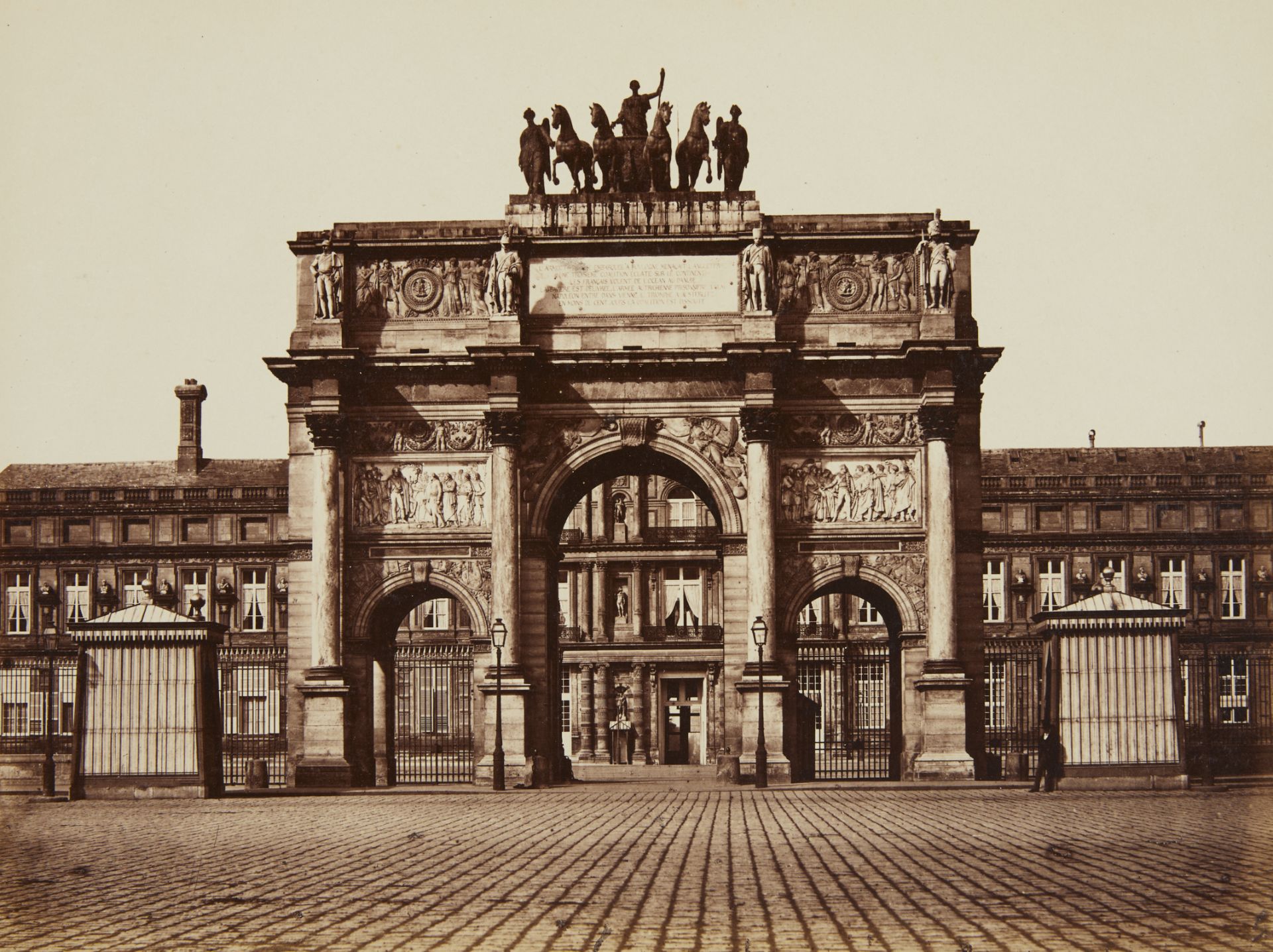 Edouard Baldus "L'Arc de Triomphe, Paris" Albumen