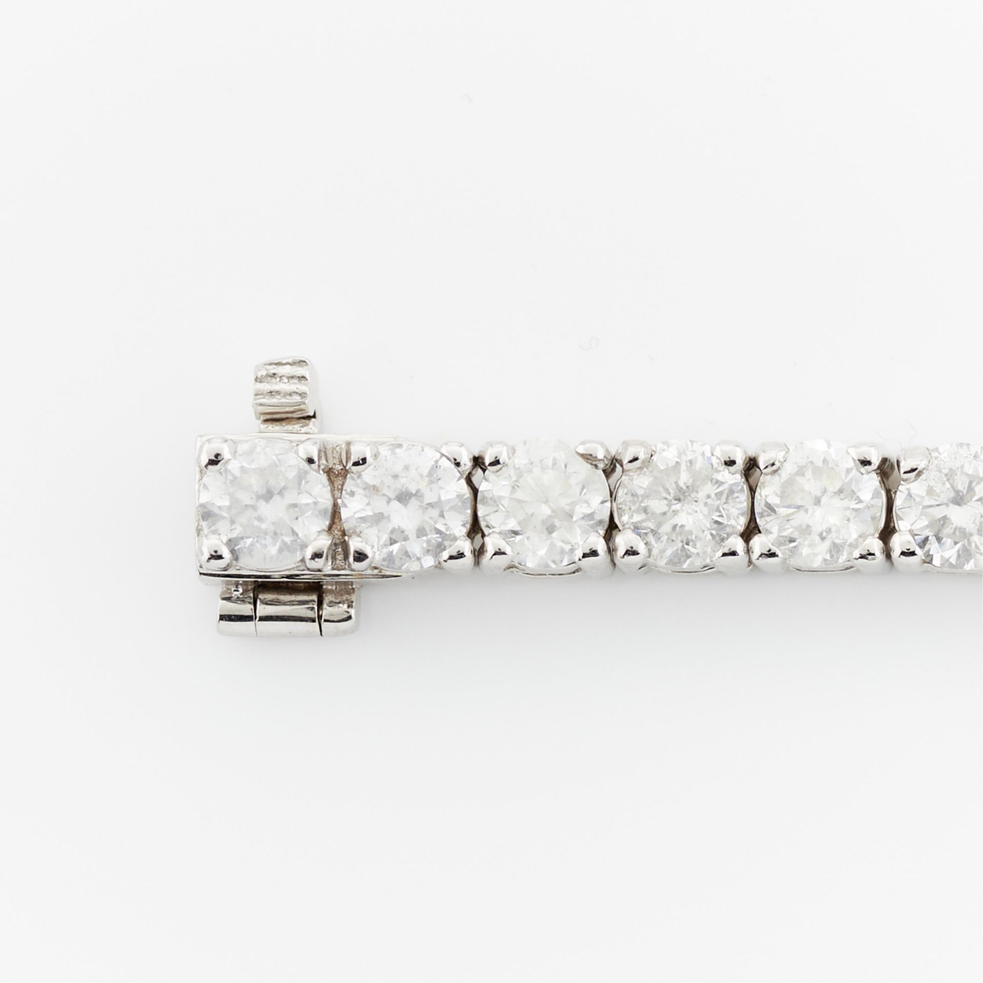 14k White Gold Diamond Tennis Bracelet - 11.56 Ctw - Bild 4 aus 7
