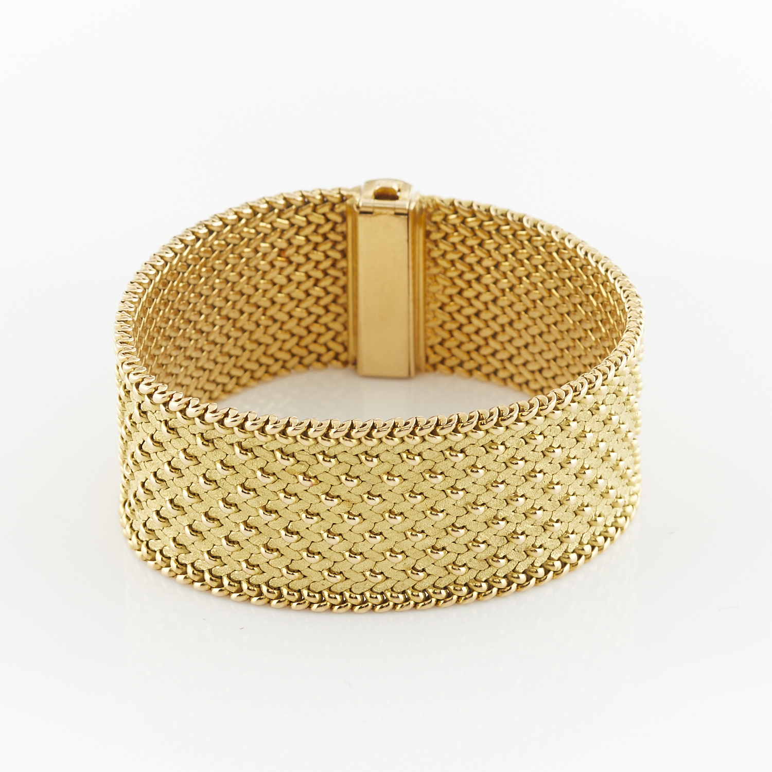 Georges L'Enfant 18k Gold Woven Bracelet - Image 9 of 16