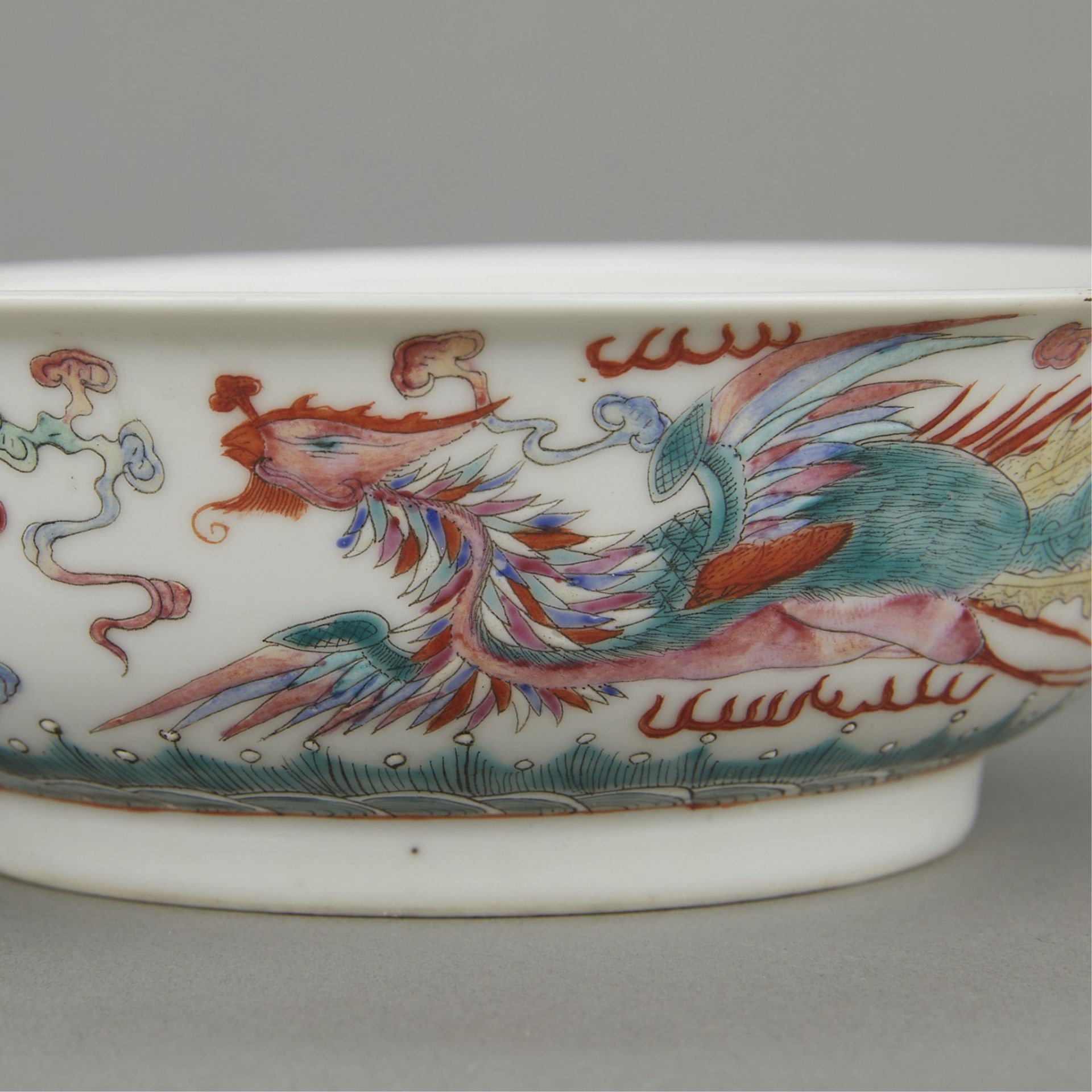 Chinese Qing Dragon Porcelain Bowl - Bild 8 aus 12