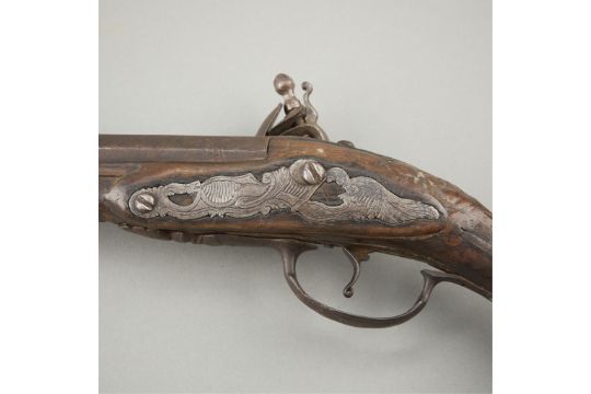 19th c. Large Flintlock Cavalry Pistol - Image 6 of 11