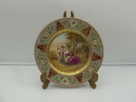 19th century Vienna porcelain plate