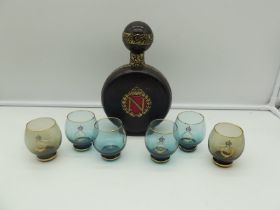 bottle and 6 glasses set