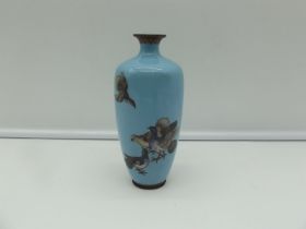vase cloisonne H 14,5 cm