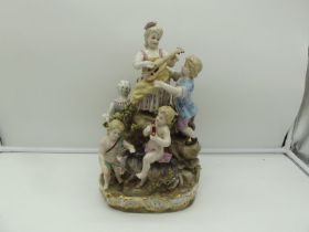 19th century Saxony porcelain sculpture H 36