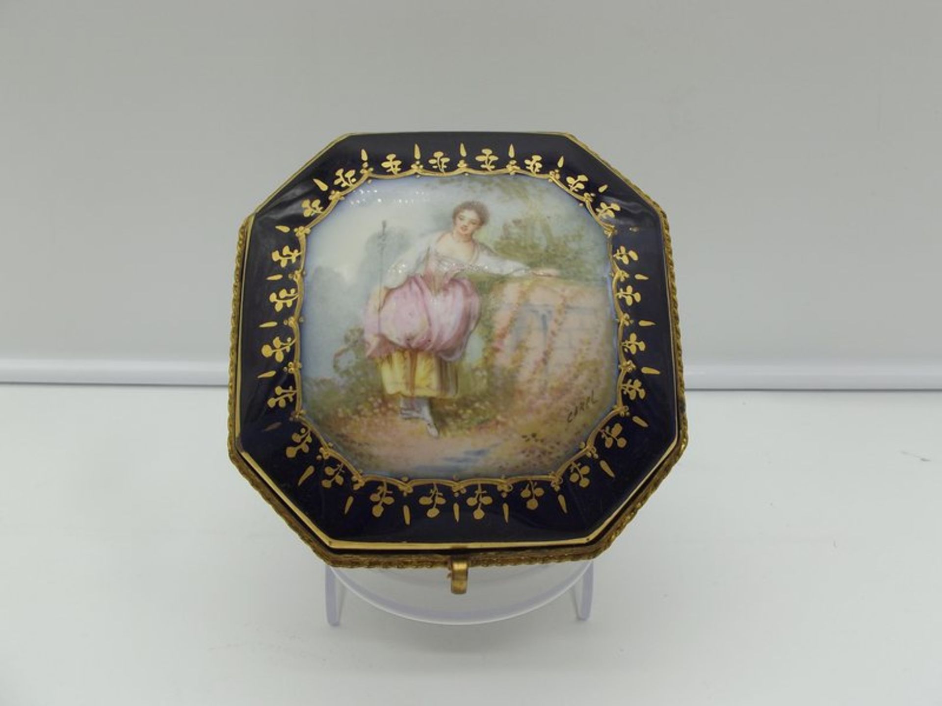 19th century Sevres porcelain box