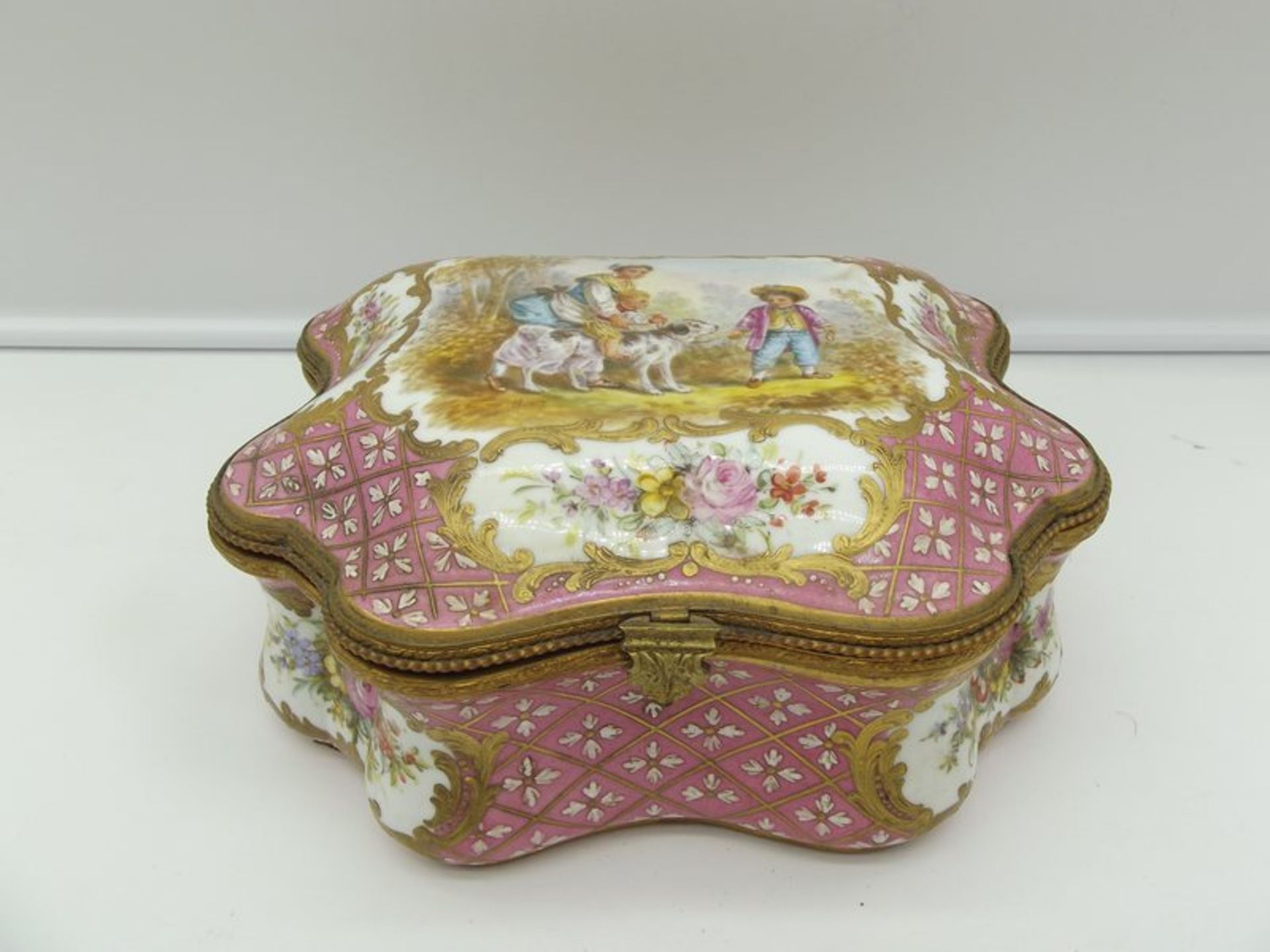 19th century Sevres porcelain box