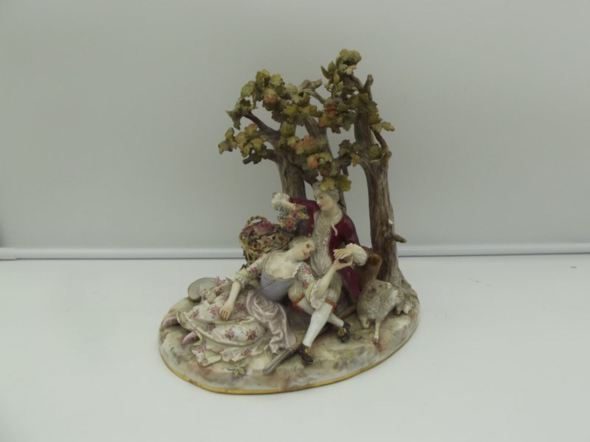 Meissen porcelain sculpture, 19th century, H 27 cm, small lack