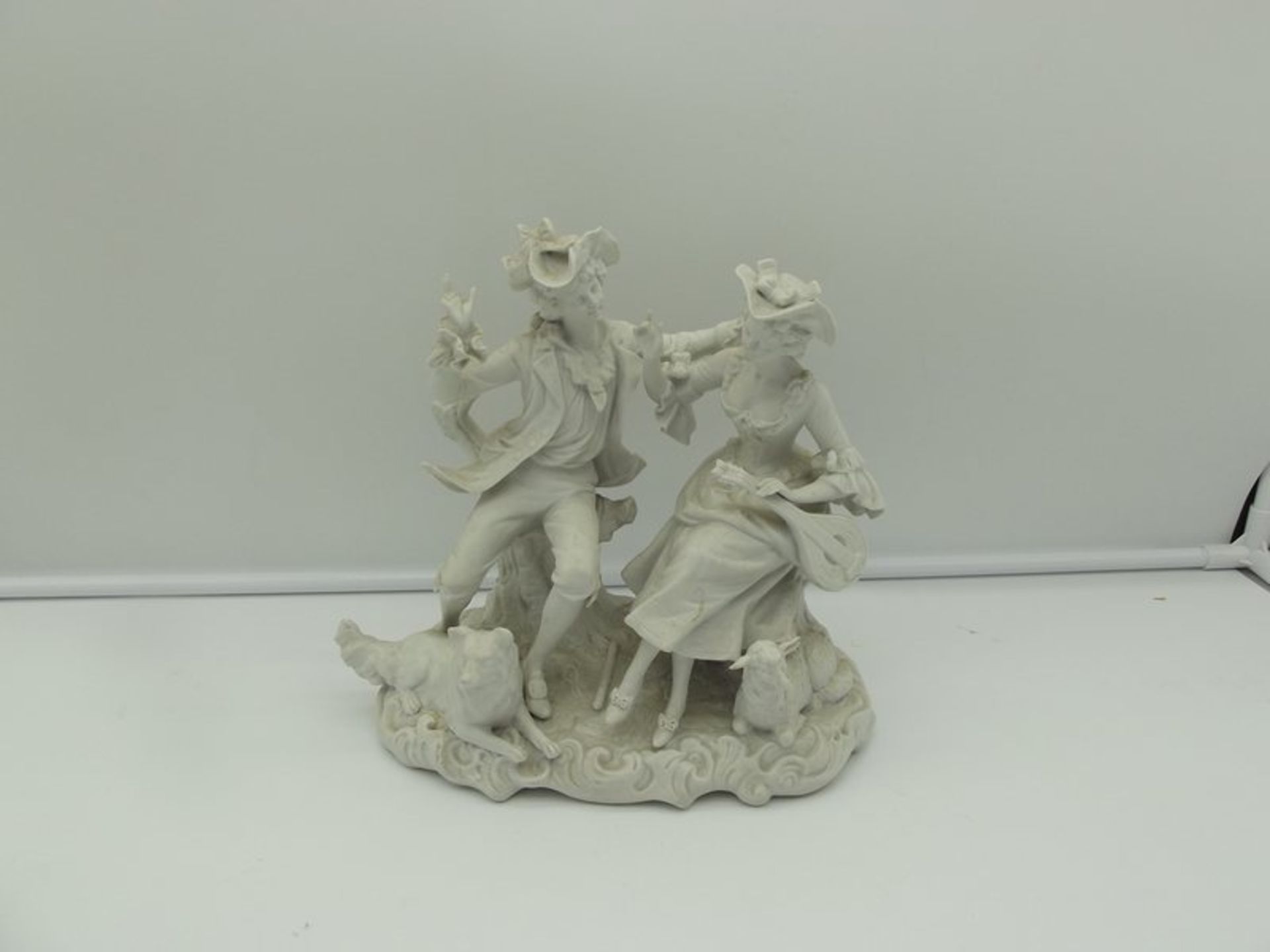 biscuit porcelain sculpture France 19th century H24 cm. small defects