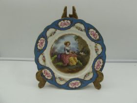 Sevres porcelain plate 19th century