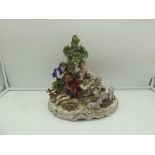 Capo Di Monte porcelain sculpture 19th century porcelain H 30 cm