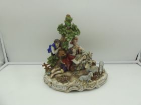 Capo Di Monte porcelain sculpture 19th century porcelain H 30 cm