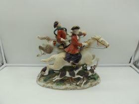 Porcelain sculpture Naples 19th century H29 cm