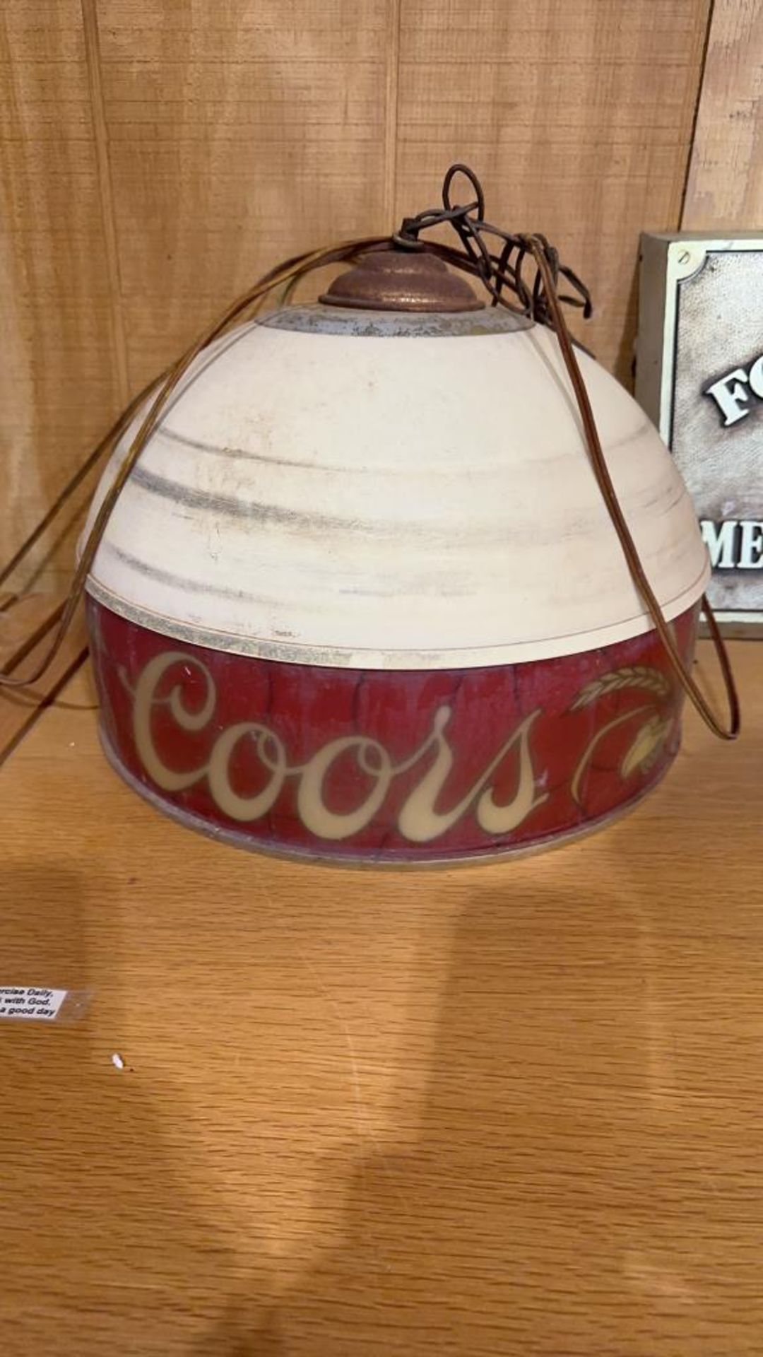 Coors light fixture & Foster’s Lager sign - Image 2 of 3