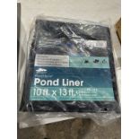 New pond liner