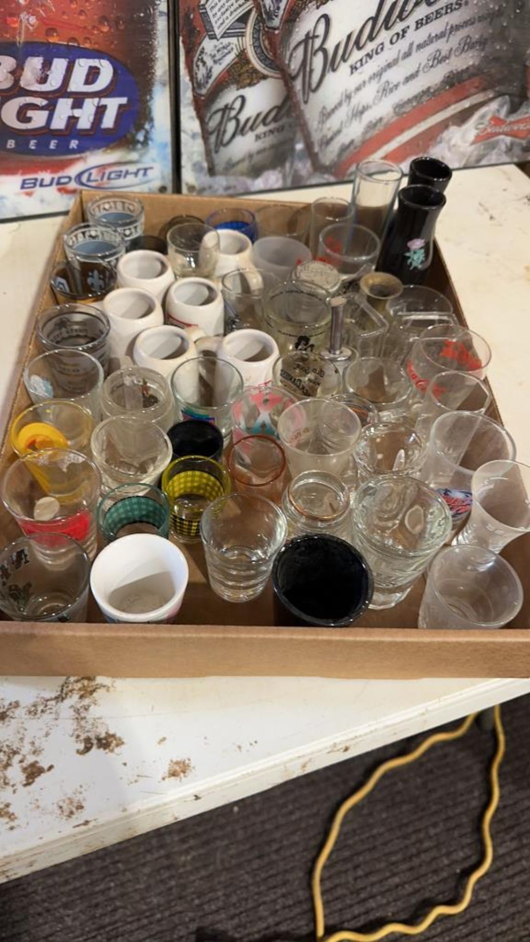 Box of shot glasses