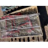 Lot Of 5 3/8 Ratchet Binders And 10 20' Chains